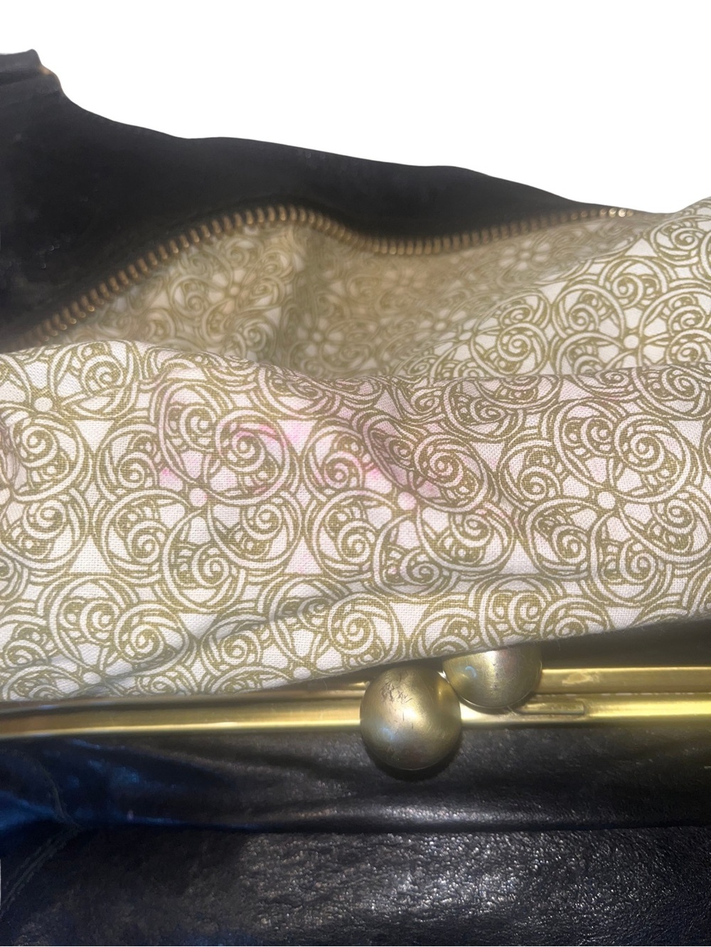 Badgley Mischka Vintage Black Leather Shoulder Bag - Picture 9 of 12